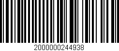 Código de barras (EAN, GTIN, SKU, ISBN): '2000000244938'