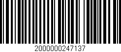 Código de barras (EAN, GTIN, SKU, ISBN): '2000000247137'