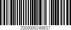 Código de barras (EAN, GTIN, SKU, ISBN): '2000000248837'