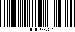 Código de barras (EAN, GTIN, SKU, ISBN): '2000000266237'