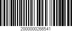 Código de barras (EAN, GTIN, SKU, ISBN): '2000000266541'
