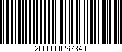 Código de barras (EAN, GTIN, SKU, ISBN): '2000000267340'