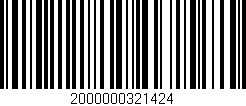 Código de barras (EAN, GTIN, SKU, ISBN): '2000000321424'