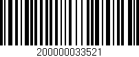 Código de barras (EAN, GTIN, SKU, ISBN): '200000033521'