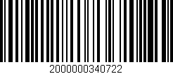 Código de barras (EAN, GTIN, SKU, ISBN): '2000000340722'
