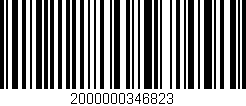 Código de barras (EAN, GTIN, SKU, ISBN): '2000000346823'
