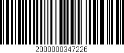 Código de barras (EAN, GTIN, SKU, ISBN): '2000000347226'