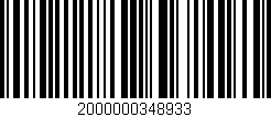 Código de barras (EAN, GTIN, SKU, ISBN): '2000000348933'