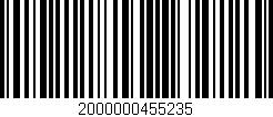Código de barras (EAN, GTIN, SKU, ISBN): '2000000455235'