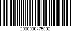 Código de barras (EAN, GTIN, SKU, ISBN): '2000000475882'