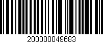 Código de barras (EAN, GTIN, SKU, ISBN): '200000049683'