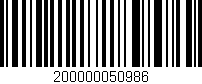 Código de barras (EAN, GTIN, SKU, ISBN): '200000050986'