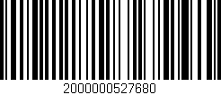 Código de barras (EAN, GTIN, SKU, ISBN): '2000000527680'
