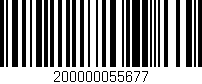 Código de barras (EAN, GTIN, SKU, ISBN): '200000055677'