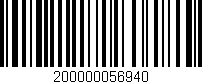 Código de barras (EAN, GTIN, SKU, ISBN): '200000056940'