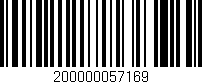 Código de barras (EAN, GTIN, SKU, ISBN): '200000057169'