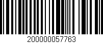 Código de barras (EAN, GTIN, SKU, ISBN): '200000057763'