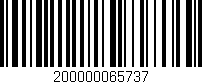 Código de barras (EAN, GTIN, SKU, ISBN): '200000065737'