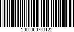 Código de barras (EAN, GTIN, SKU, ISBN): '2000000780122'