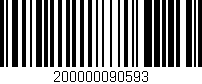 Código de barras (EAN, GTIN, SKU, ISBN): '200000090593'