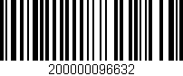 Código de barras (EAN, GTIN, SKU, ISBN): '200000096632'