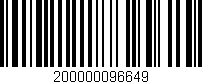 Código de barras (EAN, GTIN, SKU, ISBN): '200000096649'