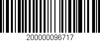 Código de barras (EAN, GTIN, SKU, ISBN): '200000096717'