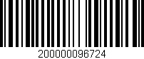 Código de barras (EAN, GTIN, SKU, ISBN): '200000096724'
