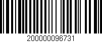 Código de barras (EAN, GTIN, SKU, ISBN): '200000096731'