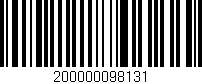 Código de barras (EAN, GTIN, SKU, ISBN): '200000098131'
