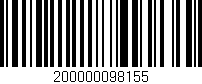 Código de barras (EAN, GTIN, SKU, ISBN): '200000098155'