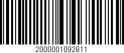 Código de barras (EAN, GTIN, SKU, ISBN): '2000001092811'
