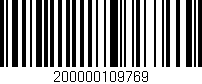 Código de barras (EAN, GTIN, SKU, ISBN): '200000109769'