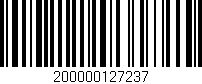 Código de barras (EAN, GTIN, SKU, ISBN): '200000127237'