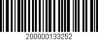 Código de barras (EAN, GTIN, SKU, ISBN): '200000133252'
