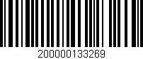 Código de barras (EAN, GTIN, SKU, ISBN): '200000133269'