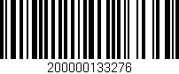 Código de barras (EAN, GTIN, SKU, ISBN): '200000133276'