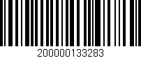 Código de barras (EAN, GTIN, SKU, ISBN): '200000133283'