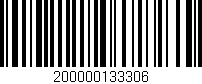 Código de barras (EAN, GTIN, SKU, ISBN): '200000133306'