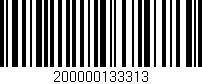 Código de barras (EAN, GTIN, SKU, ISBN): '200000133313'