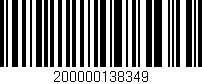 Código de barras (EAN, GTIN, SKU, ISBN): '200000138349'