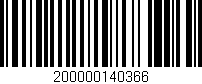 Código de barras (EAN, GTIN, SKU, ISBN): '200000140366'
