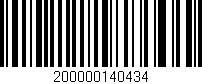 Código de barras (EAN, GTIN, SKU, ISBN): '200000140434'