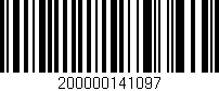 Código de barras (EAN, GTIN, SKU, ISBN): '200000141097'