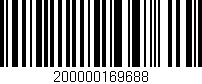 Código de barras (EAN, GTIN, SKU, ISBN): '200000169688'