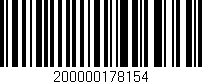 Código de barras (EAN, GTIN, SKU, ISBN): '200000178154'