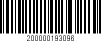 Código de barras (EAN, GTIN, SKU, ISBN): '200000193096'