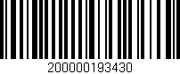 Código de barras (EAN, GTIN, SKU, ISBN): '200000193430'