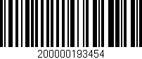 Código de barras (EAN, GTIN, SKU, ISBN): '200000193454'