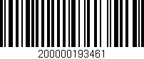 Código de barras (EAN, GTIN, SKU, ISBN): '200000193461'